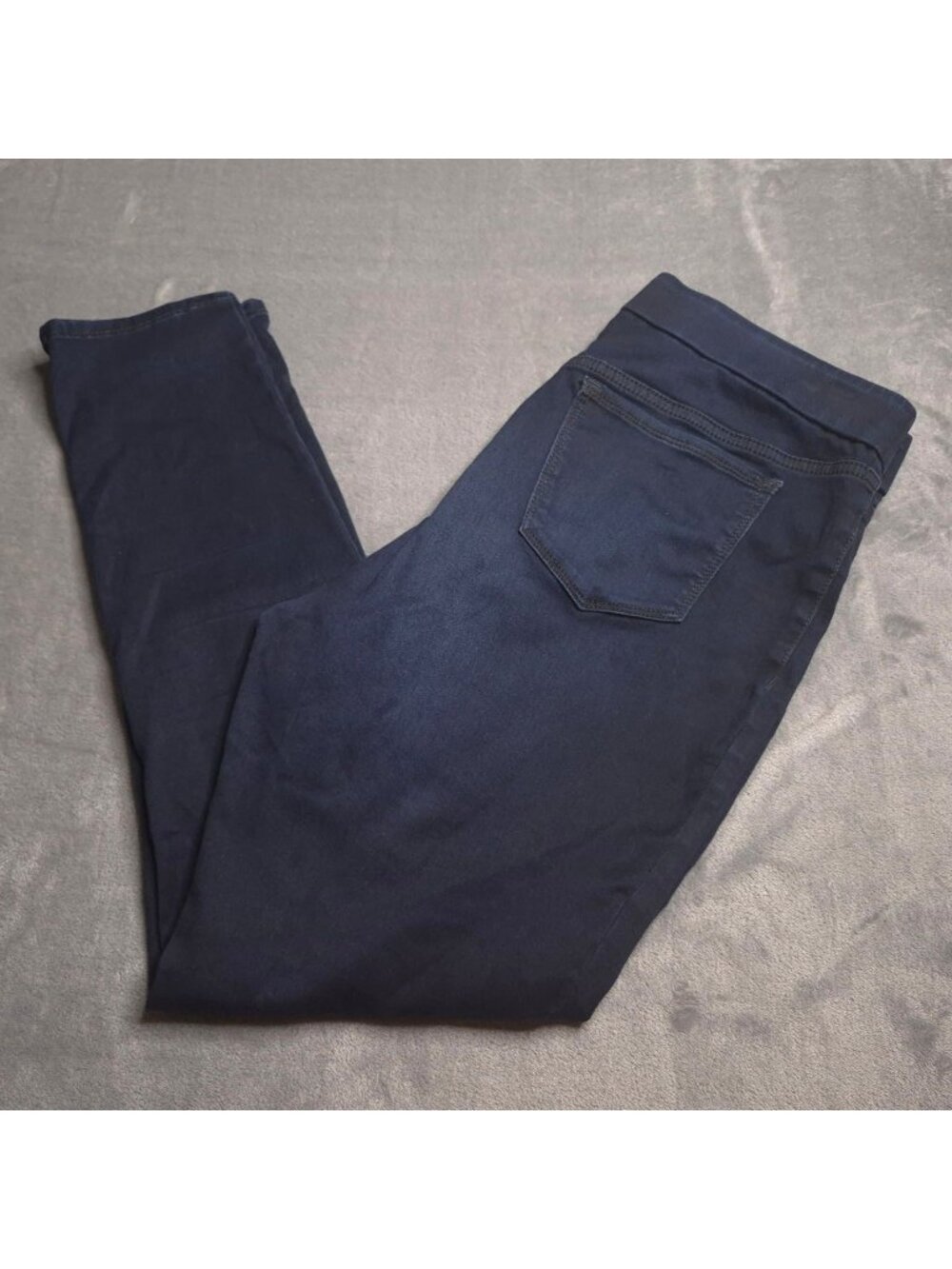 Gloria Vanderbilt Womens Slimming Effect Pull-On Skinny Jeans 12 Dark Wash